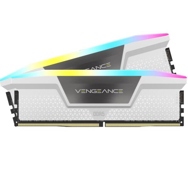 Corsair Vengeance RGB DDR5 32 Go (2 x 16 Go) 6400 MHz CL36 Blanc