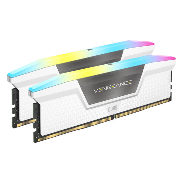 Corsair Vengeance RGB DDR5 32 Go (2 x 16 Go) 6400 MHz CL36 Blanc – Image 2