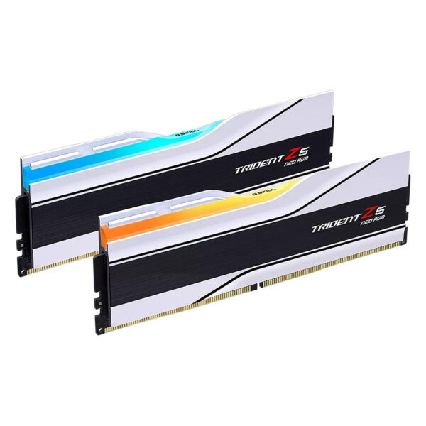 G.Skill Trident Z5 Neo RGB Series 32 Go (2x 32 Go) DDR5 6000 MHz CL36 Blanc XMP / EXPO