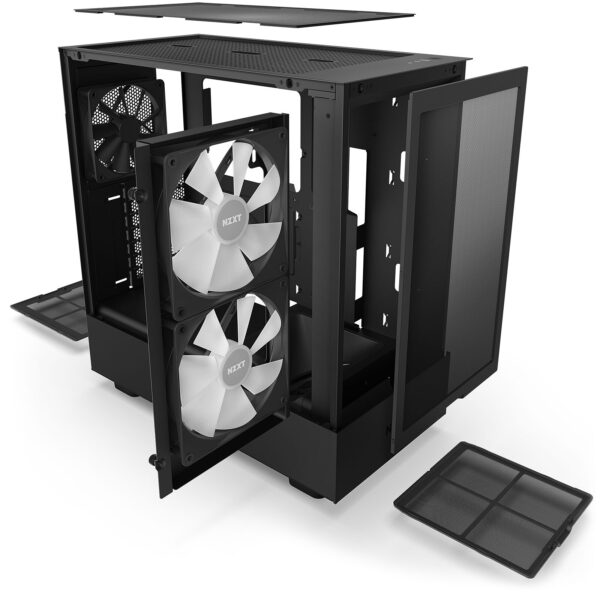 NZXT H5 Flow RGB Black / White " SANS RGB " – Image 9