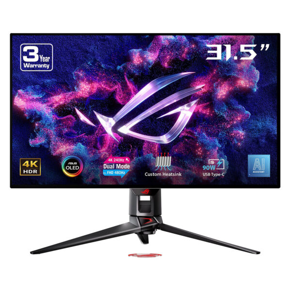 ASUS ROG Swift PG32UCDP 32″ 4K 240 Hz / 1080p 480Hz / 0.03 Ms / 16/9 / QD-OLED /  NVIDIA G-SYNC / HDR400 DUAL MODE