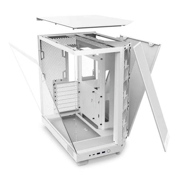 NZXT H6 Flow Blanc / Noir » SANS RGB « – Image 5