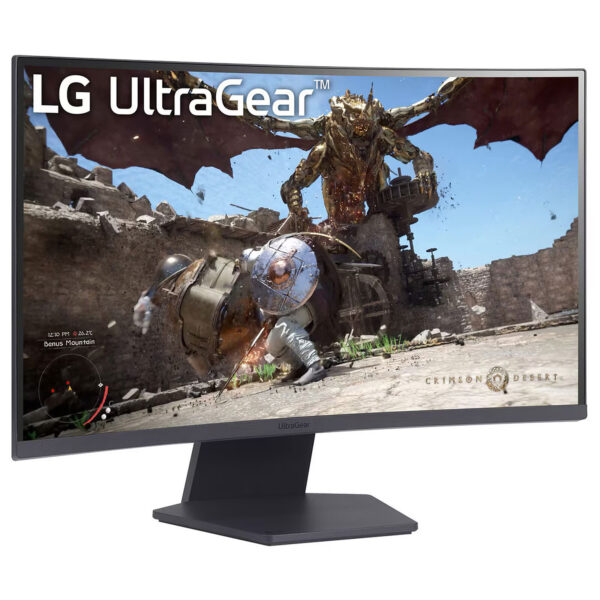 LG 27" LED - UltraGear 27GS60QC-B 2k 1Ms 180Hz 1000R 99% sRGB HDR – Image 2