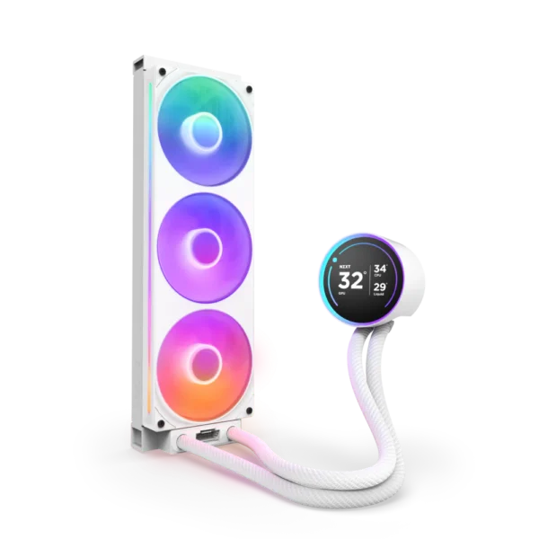 NZXT Kraken Elite 360 WHITE RGB / 2.72" IPS LCD & RGB – Image 2