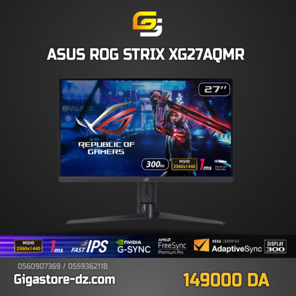 ASUS 27" LED ROG Strix XG27AQMR 2K / 300Hz / IPS / 16/9 / HDR600 / NVIDIA G-Sync / ULMB