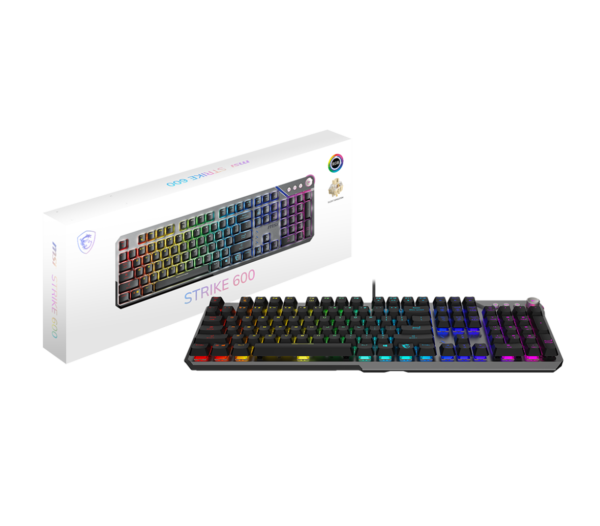 Clavier MSI STRIKE 600 Switches Tactiles Kailh Midnight Pro
