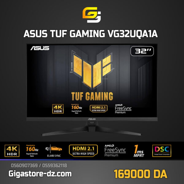 ASUS 31.5" LED - TUF VG32UQA1A 4k 1ms / 160Hz / VA HDR400 / freesync / ELMB  PC / PS5 / XBOX