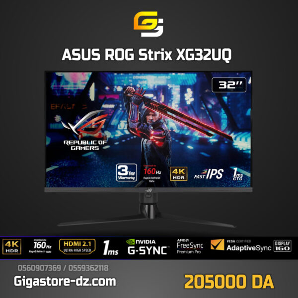 ASUS 32" LED ROG Strix XG32UQ 4k / 160 Hz / IPS / 1MS / G-sync / Freesync