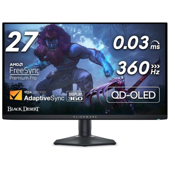 Alienware AW2725DF 27" QHD 360Hz / QD OLED / 0.03ms / 99.3% DCI-P3 / HDR400 / USB-C