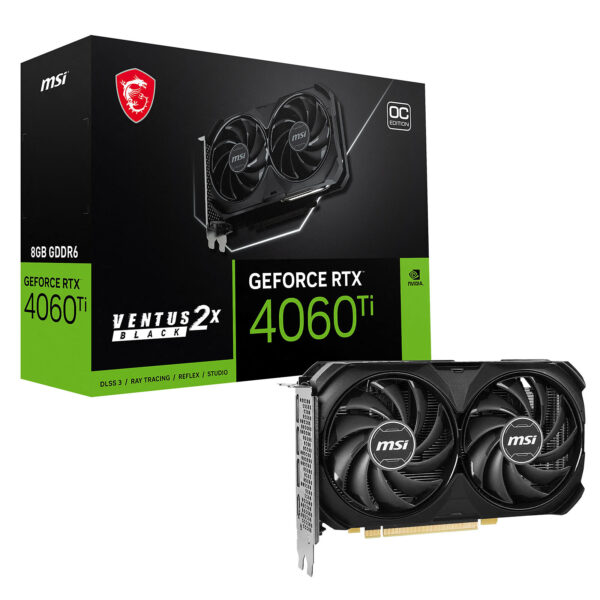 MSI GeForce RTX 4060 Ti VENTUS 2X BLACK 8G OC