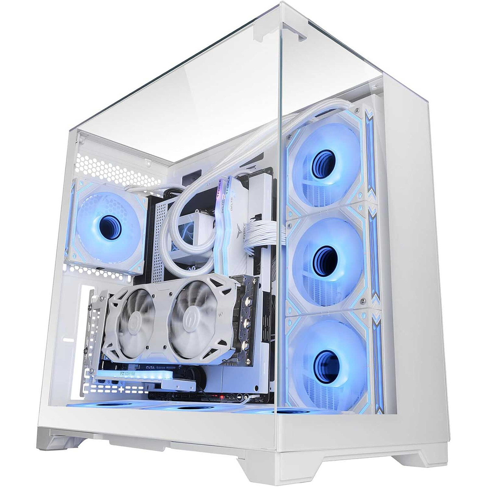 Mars Gaming MC-Vision White En Configuration sans ventilateur