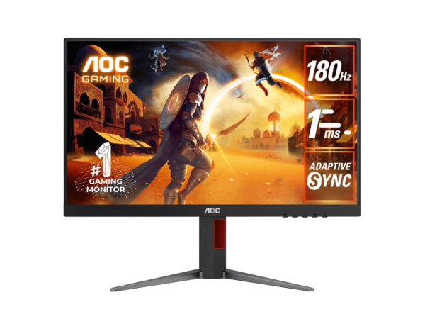 AOC 24G4 23.8" - Full HD 1080p, 180Hz, Fast IPS, 0.5ms, HDR10, G-Sync Compatible