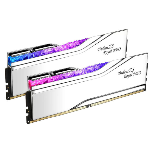 G Skill Trident Z5 Royal Neo 32 Go (2 x 16 Go) DDR5 6000 MHz CL28 SILVER - AMD EXPO