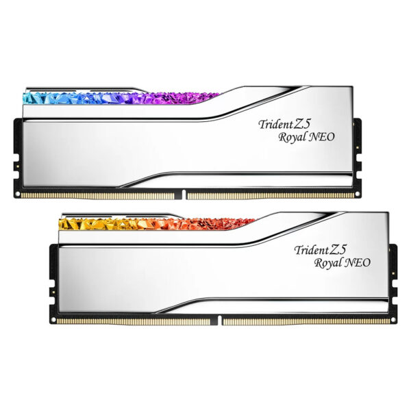 G Skill Trident Z5 Royal Neo 32 Go (2 x 16 Go) DDR5 6000 MHz CL28 SILVER - AMD EXPO – Image 2