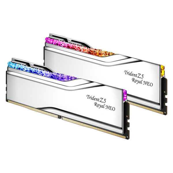 G Skill Trident Z5 Royal Neo 32 Go (2 x 16 Go) DDR5 6000 MHz CL28 SILVER - AMD EXPO – Image 3