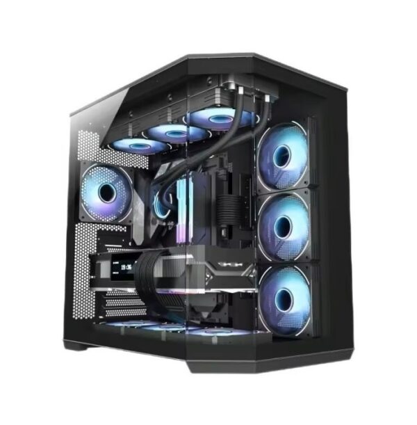 ARES D60 AQUARIUM BLACK + 7 FANS RGB