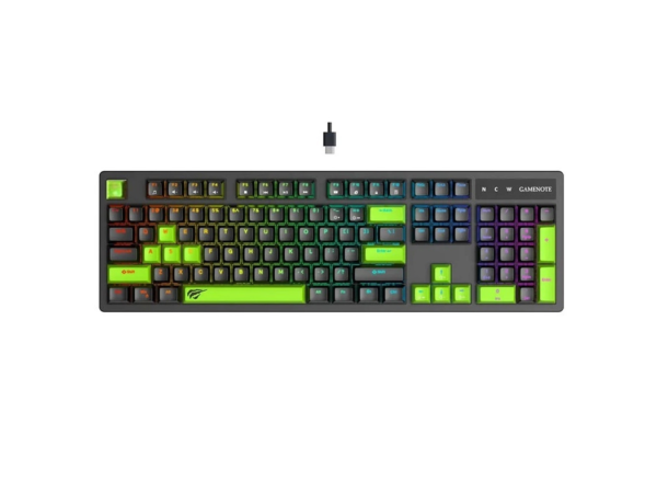 HAVIT KB893L RGB BLACK/GREEN