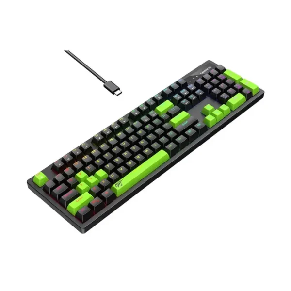 HAVIT KB893L RGB BLACK/GREEN – Image 2