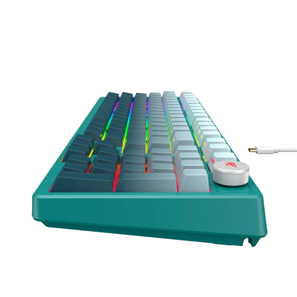 HAVIT KB899L RGB WHITE/GREEN – Image 3