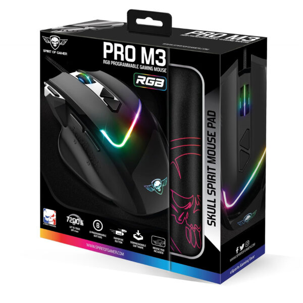 SOURIS SPIRIT OF GAMER PRO-M3 + TAPIS SPG – Image 2