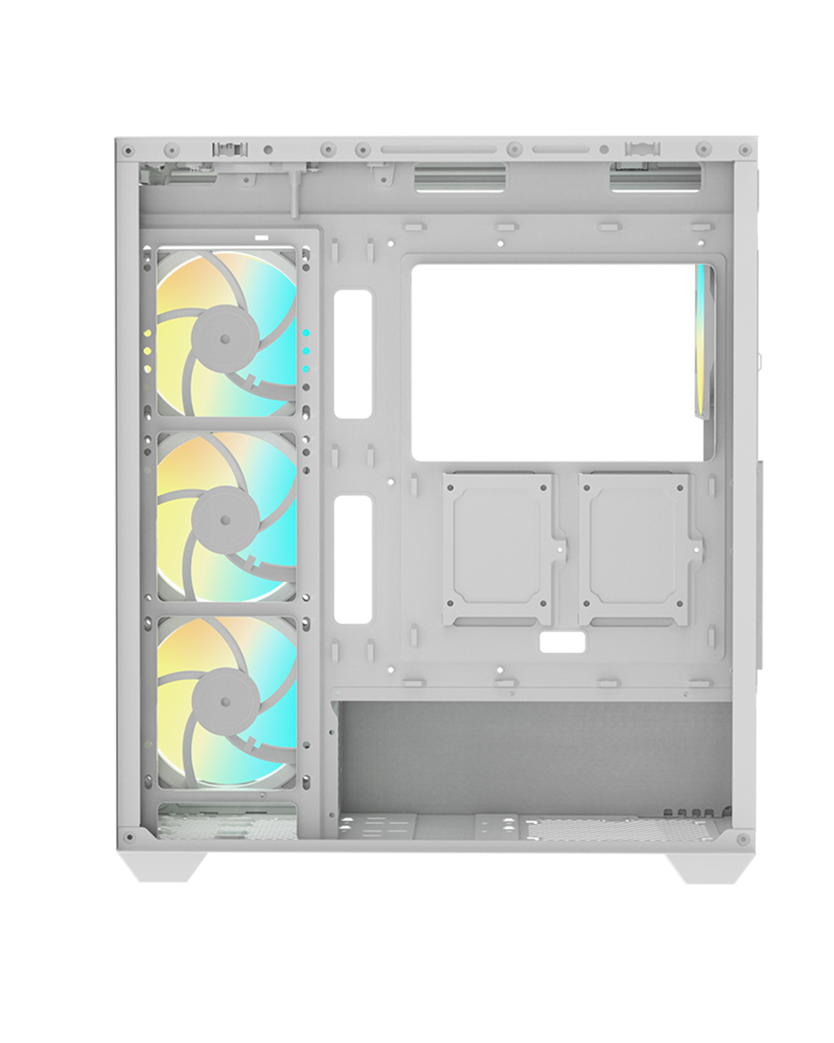 RAIDMAX I800 CHROME WHITE X4 FAN ARGB