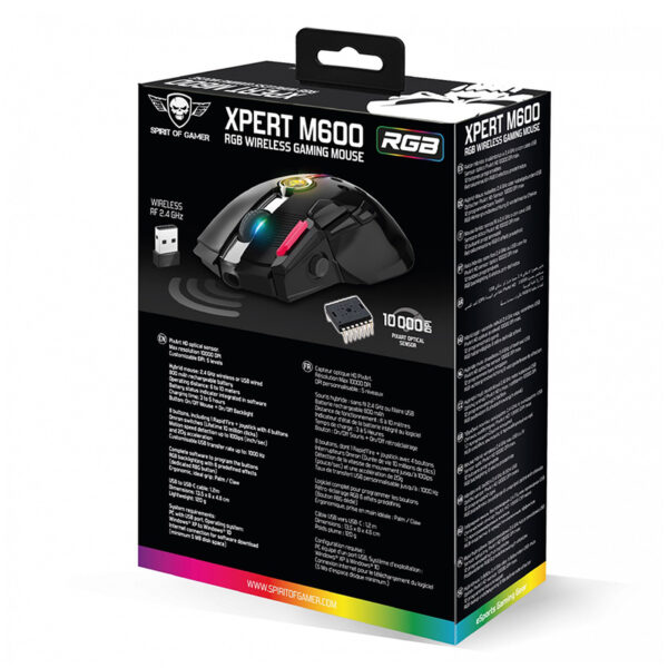 SOURIS SPIRIT OF GAMER XPERT M600 WIRELESS RGB – Image 4