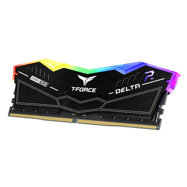TEAMGROUP 32GB (2x16GB) 6400MHz T-Force Delta RGB DDR5 CL38 Intel XMP 3.0 / AMD EXPO Black – Image 4