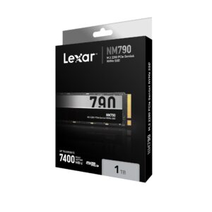Lexar 1TB NM790 SSD PCIe Gen4 NVMe Up to 7400/6500 MB/s Read/Write, Compatible with PS5