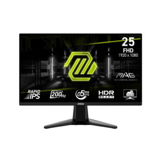 MSI 25" MAG 255F E20 24,5" FHD Rapid IPS 200 Hz / 0,5 ms, Compatible VESA,