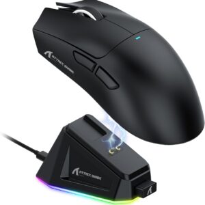 ATTACK SHARK X11 Ultra-Light WHITE / RED / BLACK / Magnetic Charging Stand