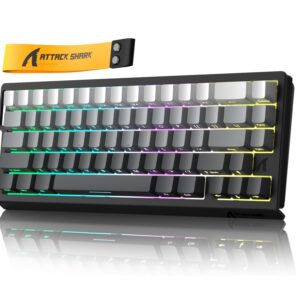 ATTACK SHARK X68 HE Rapid Trigger Keyboard Magnetic Switch Moonlight