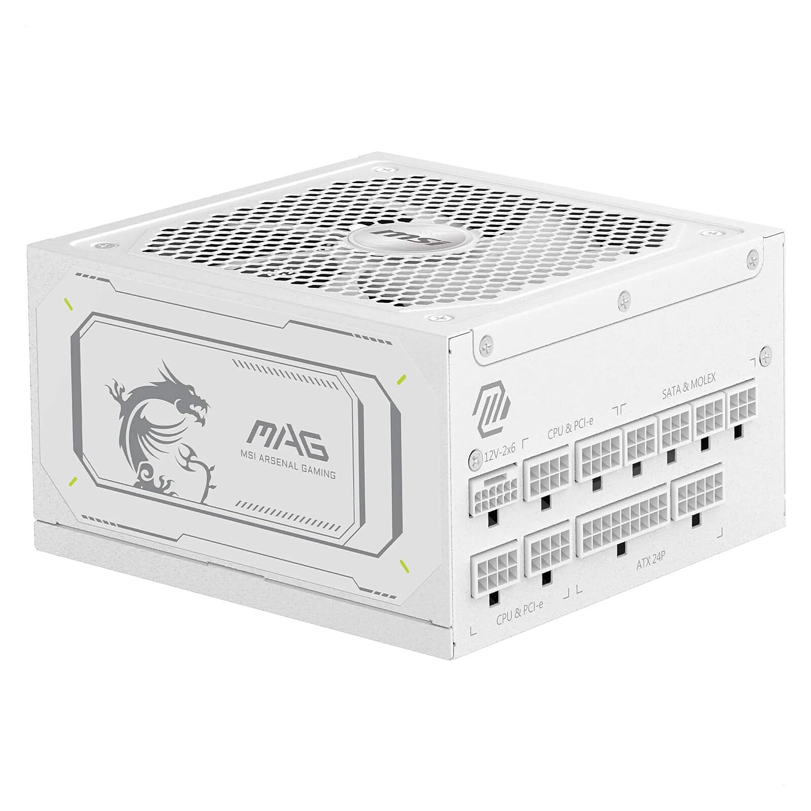 Alimentation MSI MAG A1000GL 1000W Gold blanche